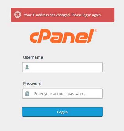 Cara Mengatasi Error Your IP Address Has Changed di cPanel