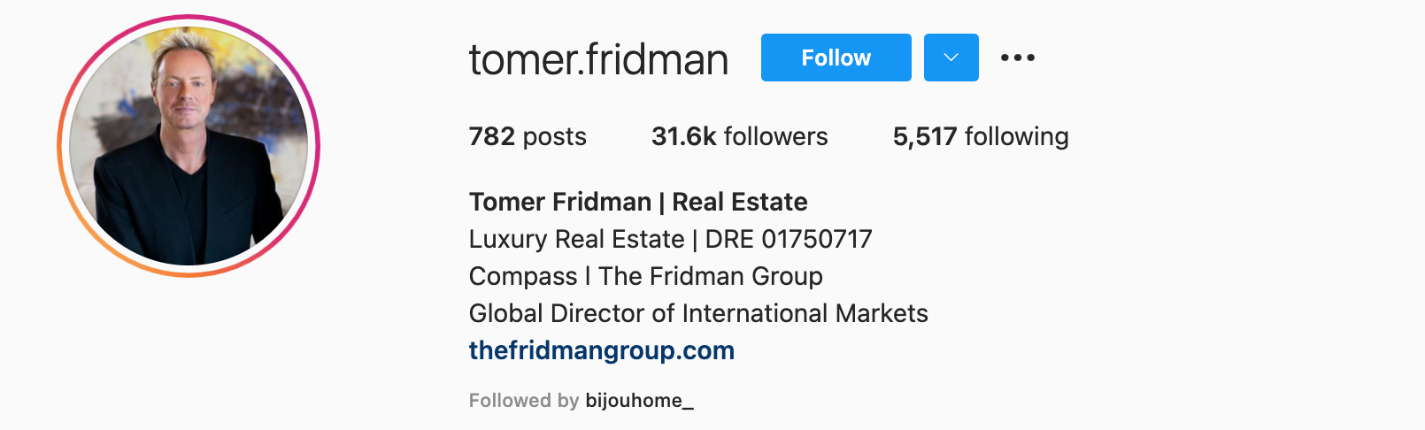 real estate social media bio examples