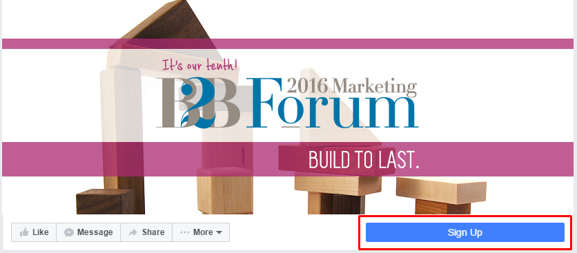  Add a CTA button - Facebook marketing tips
