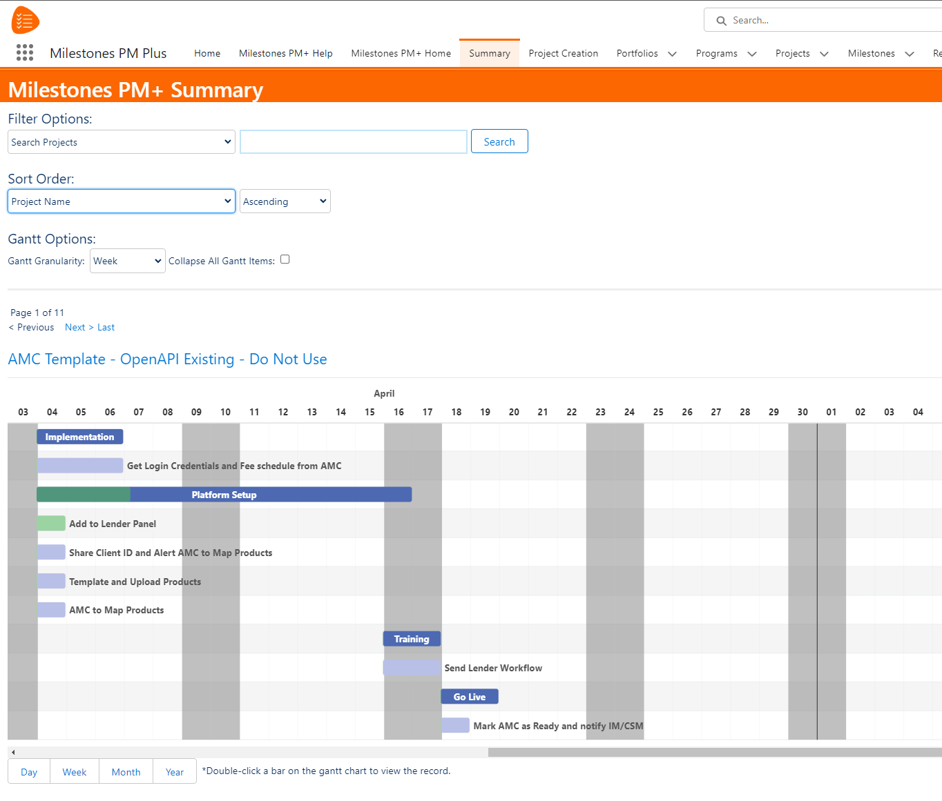 MPM+ Summary page 