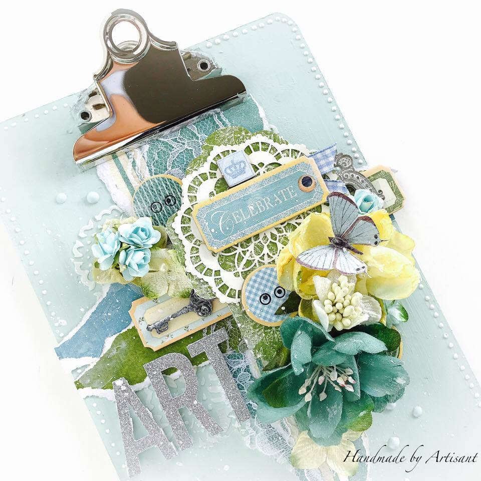 Once Upon a Springtime and Café Parisian altered note pad for G45, by Aneta Matuszewska photo 2.jpg