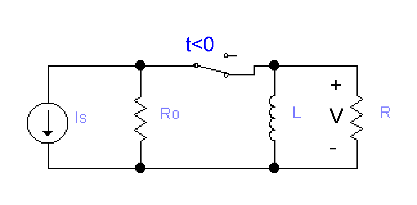 التصرف الطبيعي لدائرة مقاومة مع ملف R-L Circuit
