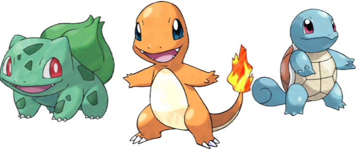 Image result for pokemon go charmander squirtle or bulbasaur