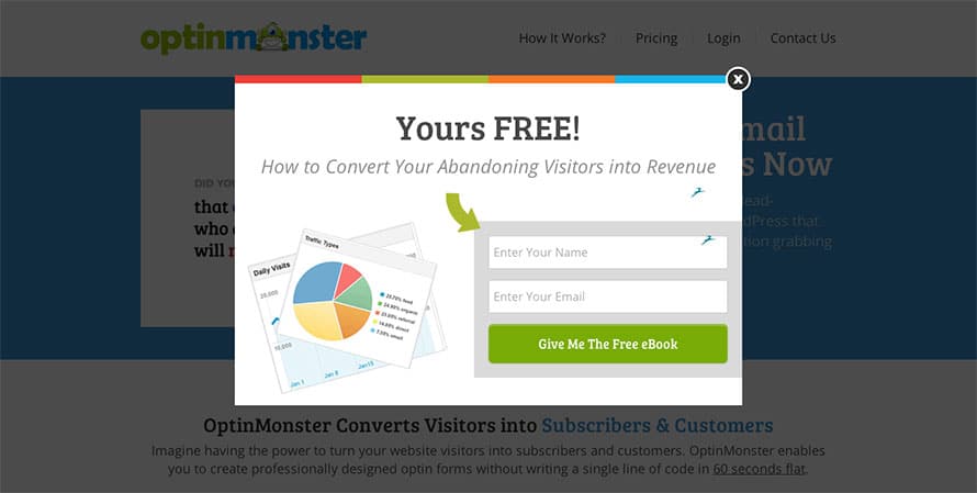 Yours FREE! 
How to Convert Your Abandoning Visitors into Revenue