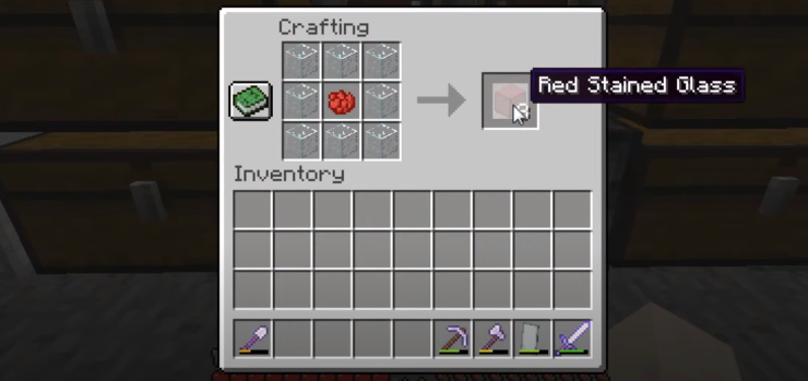 How To Make Red Stained Glass: Minecraft Recipe
