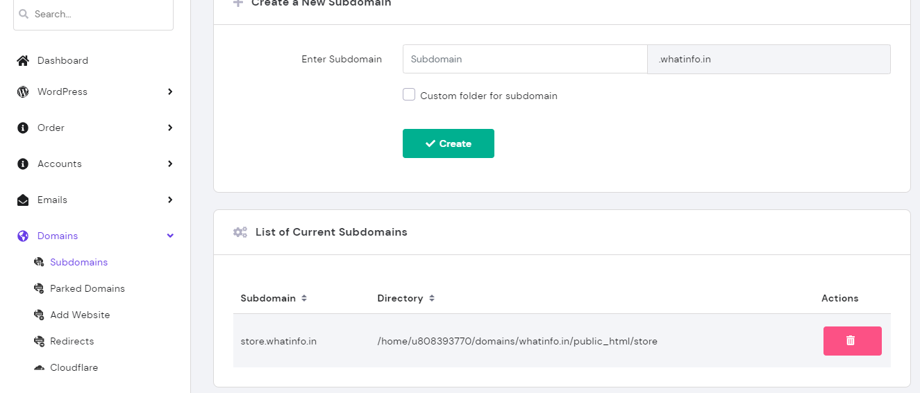 Subdomain क्या है और Subdomain कैसे create करते है?