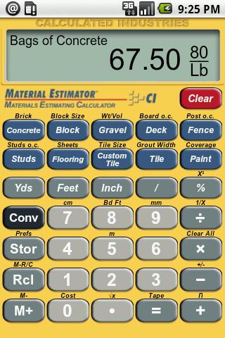 Material Estimator Calculator apk