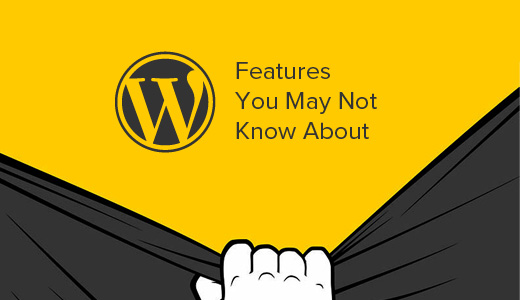 Recursos ocultos do WordPress