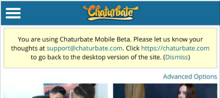 How do I go back to the desktop version? - Chaturbate
