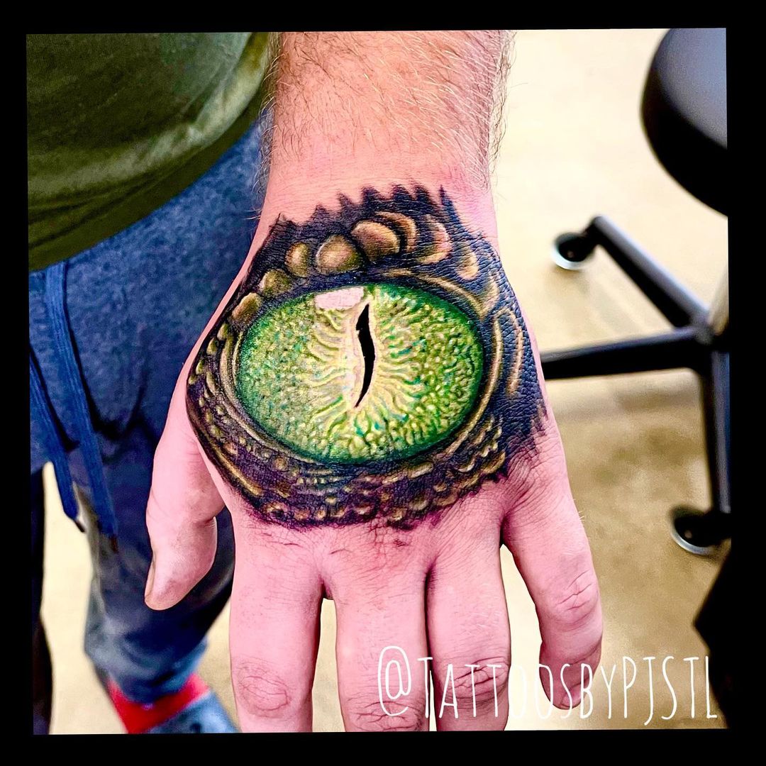 Alligator Eye Tattoo