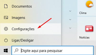 Configurações windows