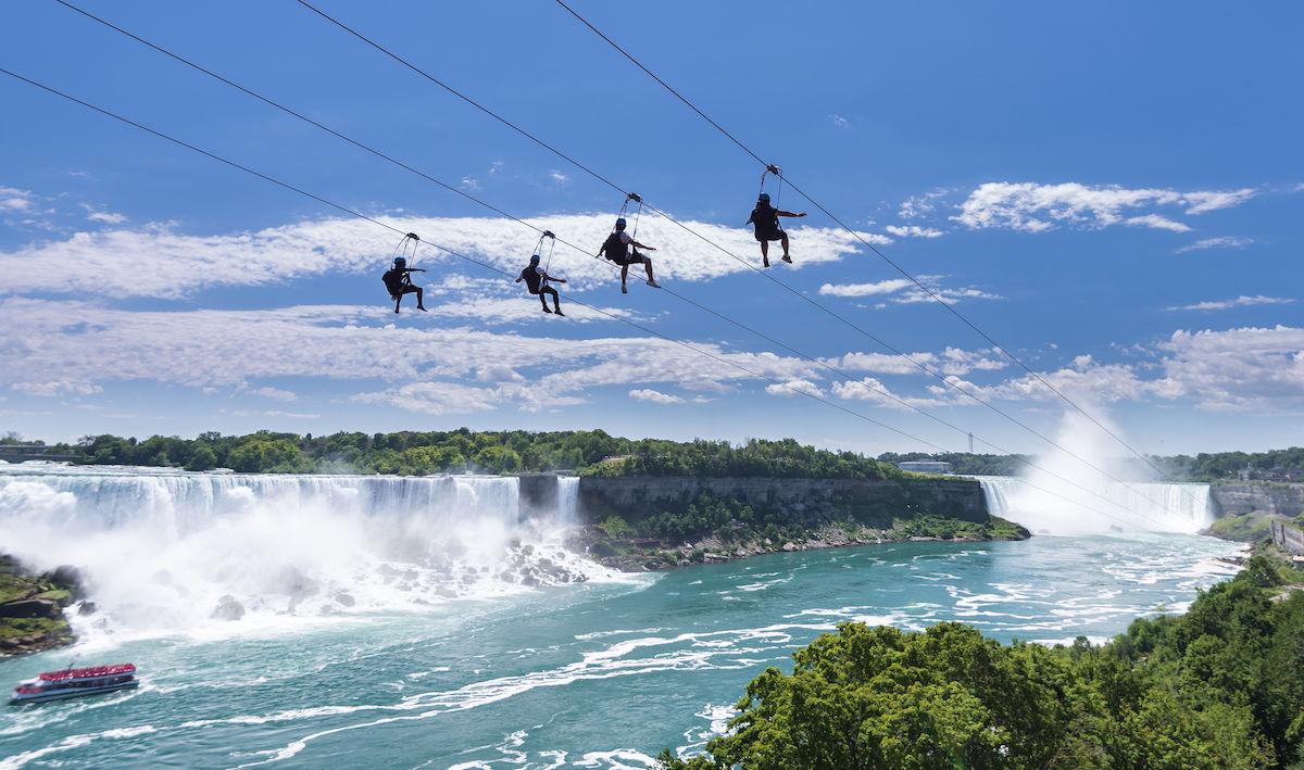 Zipline 2,200 feet across Niagara Falls this summer