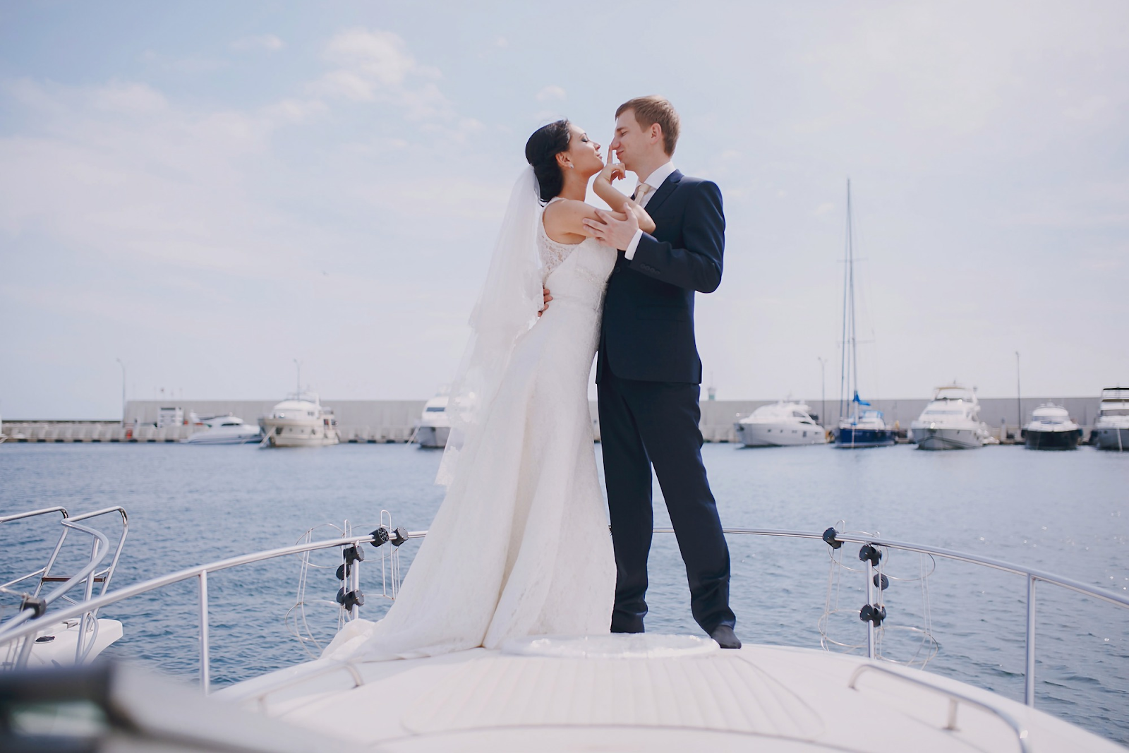 chartering a yacht wedding