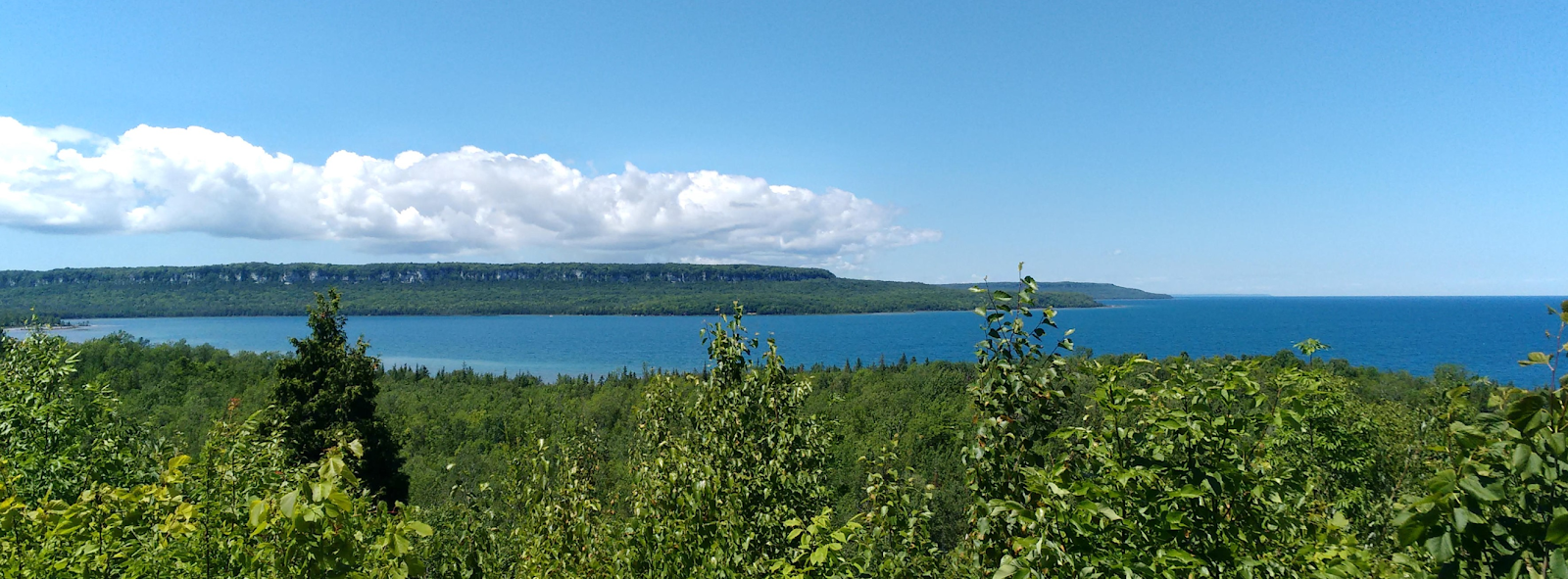 Territory of the Chippewas of Nawash Unceded First Nation, view from Sydney Bay Road, 2019