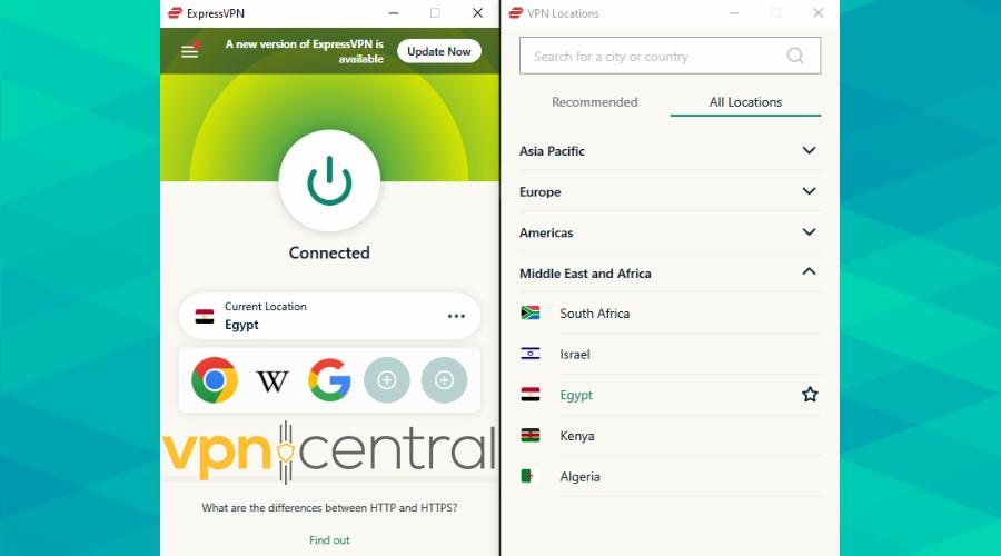 expressvpn mena region server locations