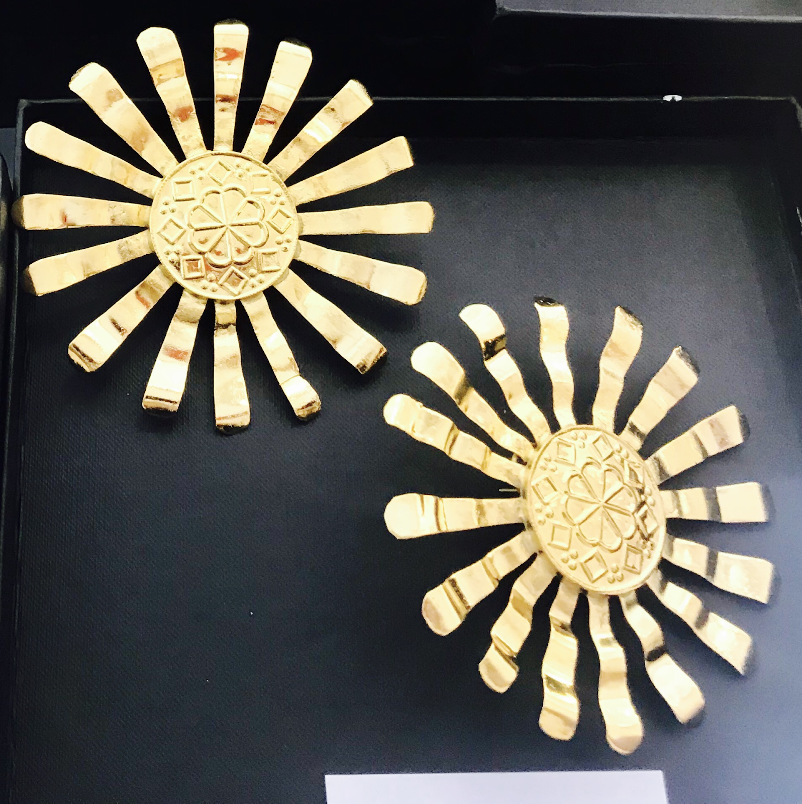 gold plated earrings Ali Javeri Jewelers VEGA collection