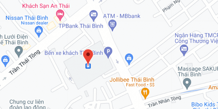 Điểm đón/trả khách tại Thái Bình