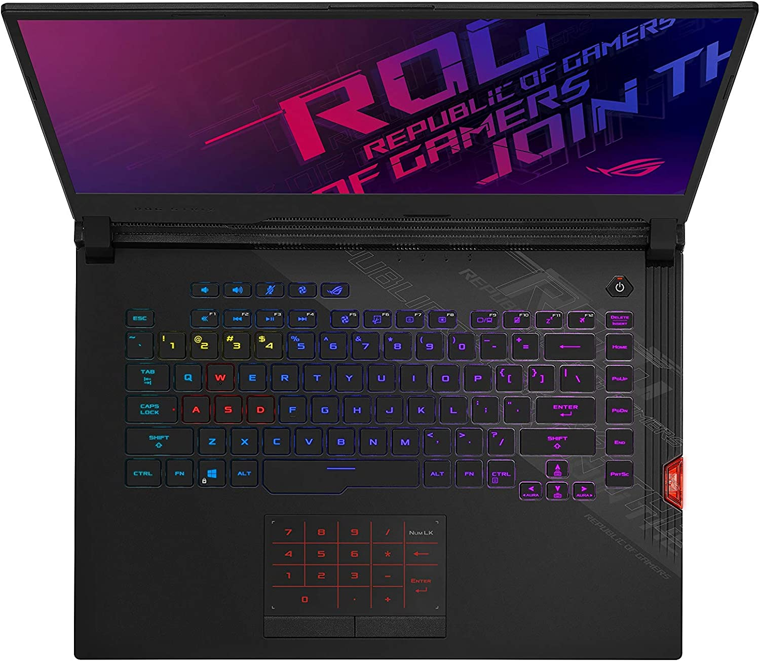 The keys of a mechanical keyboard on a gaming laptop may be smaller making it important that you take care when pressing certain keys or key combinations.
