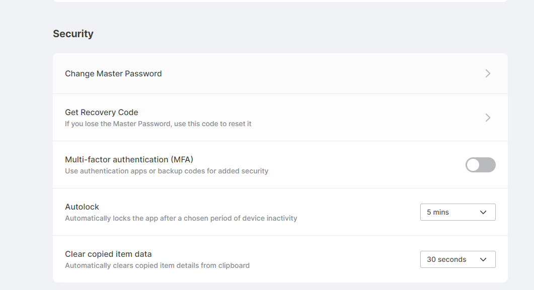 NordPass security features