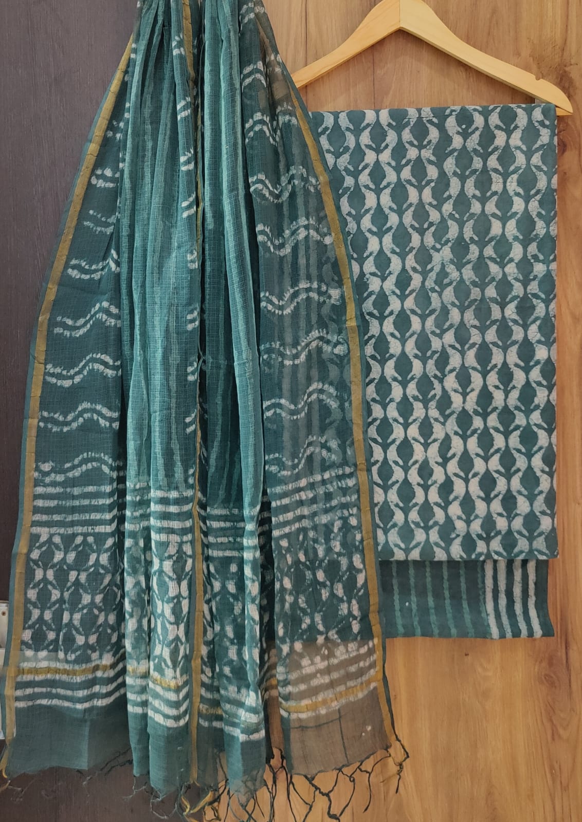 Exclusive new traditional hand block printed pure cotton suits