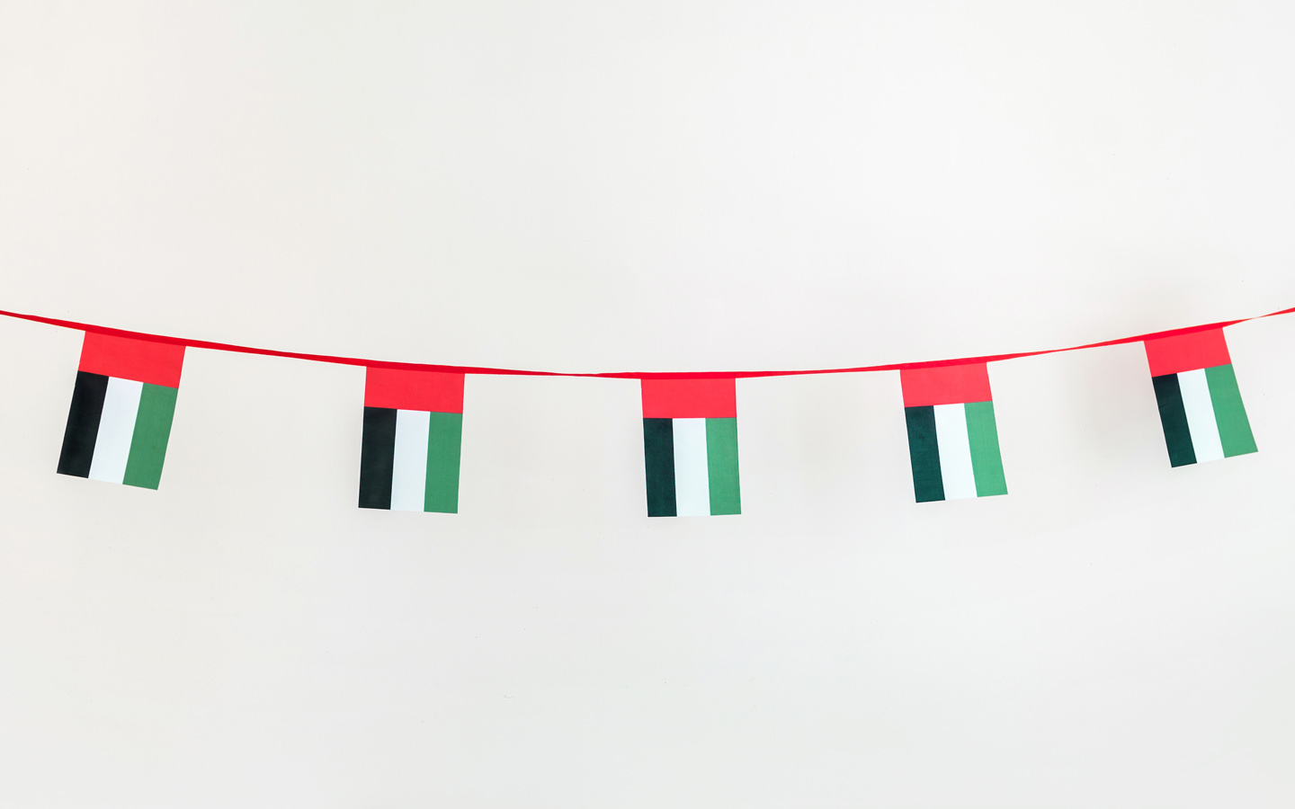 national day home decorations with buntings reading UAE National Day