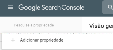 google search console propriedade