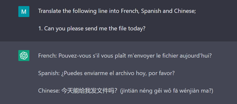 Language Translation 