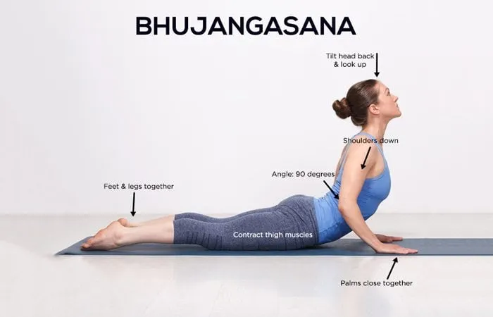 yoga asana for back pain- bhujangasana