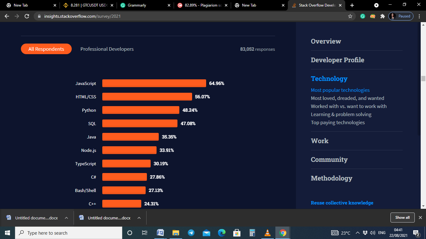 Insights and Key Points from the StackOverflow Developers Survey 2021