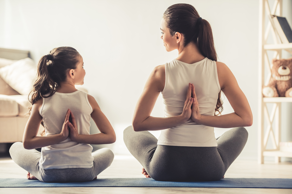 mother and daughter yoga 
