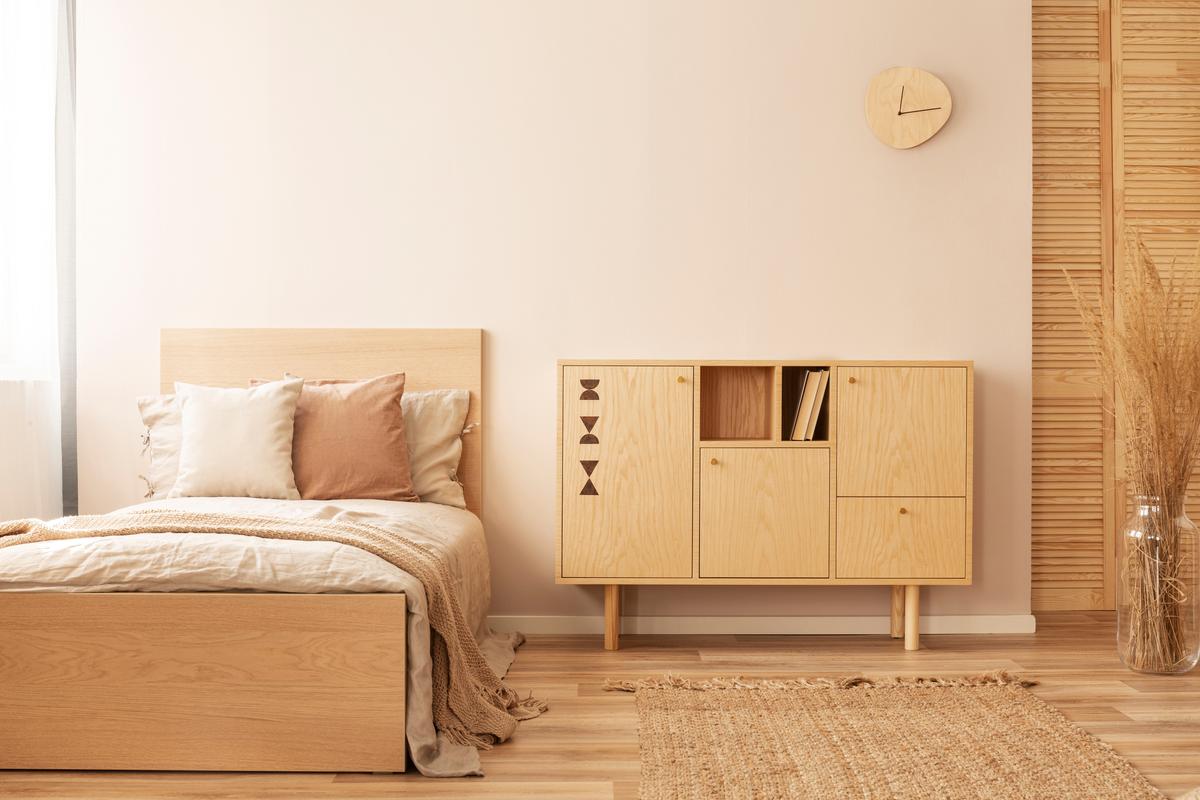 desain kamar tidur kayu