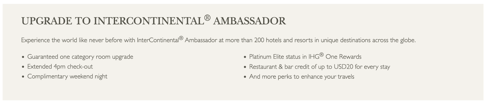 How to join the Intercontinental Ambassadors membership