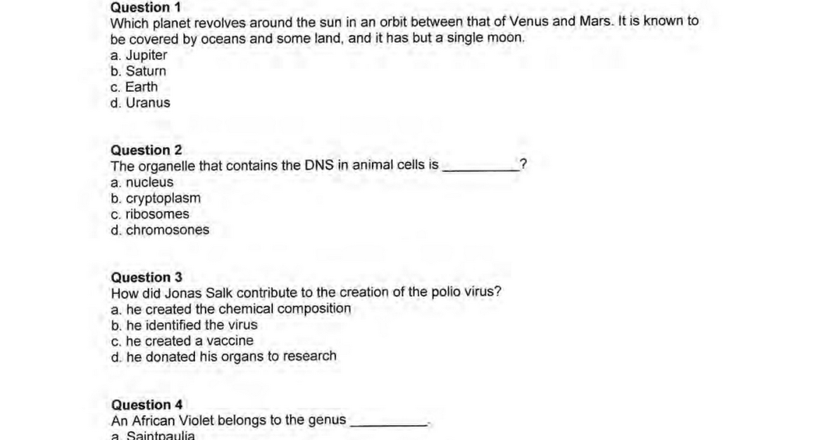 ASVAB General Science Practice Test 2.pdf Google Drive
