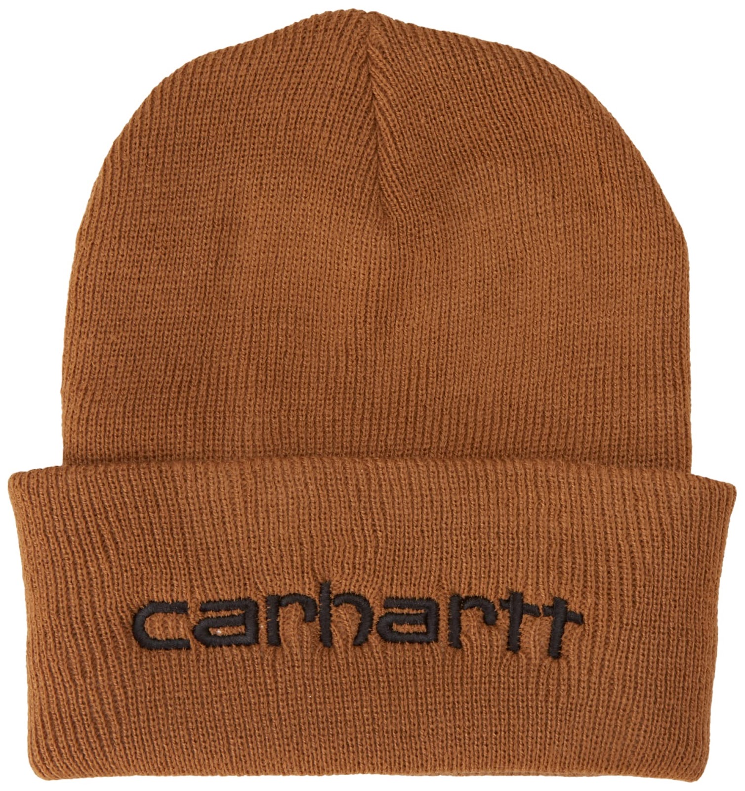 Carhartt Mens Knit Insulated Logo Graphic Cuffed Beanie One Size Carhartt Brown