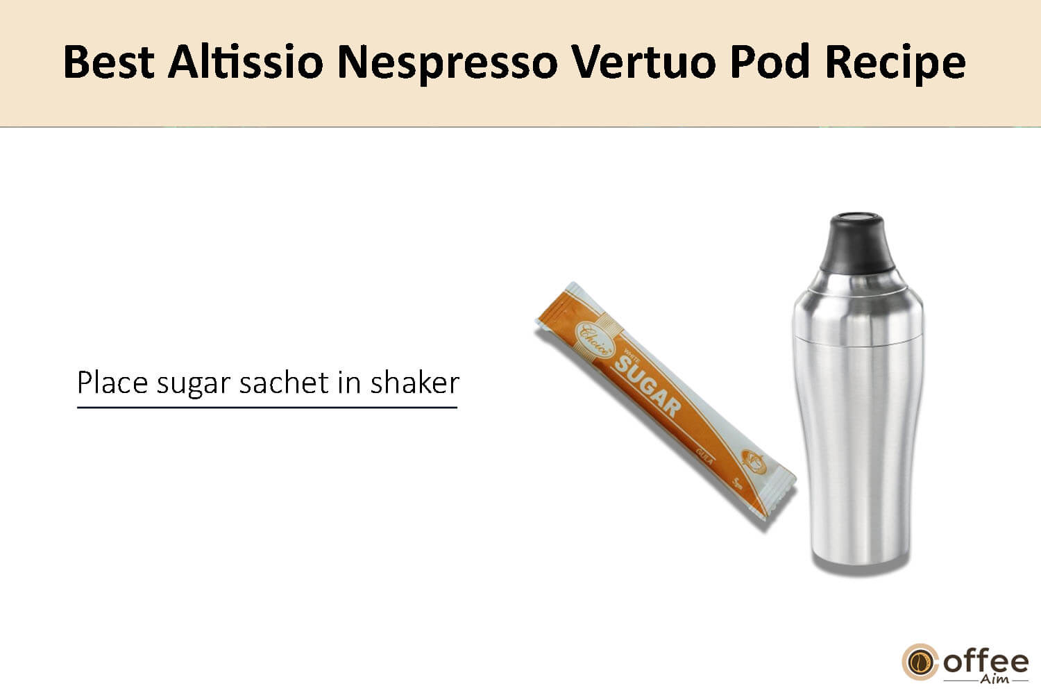 In this image, I clarify the preparation instructions for crafting the finest Altissio Nespresso Vertuo coffee pod.