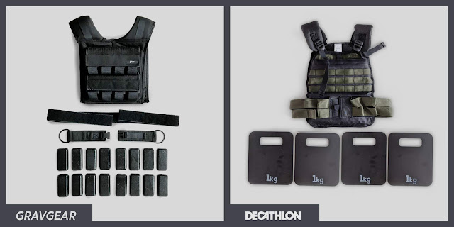 Tear down of both Grav Weight Vest and Decathlon Weight Vest