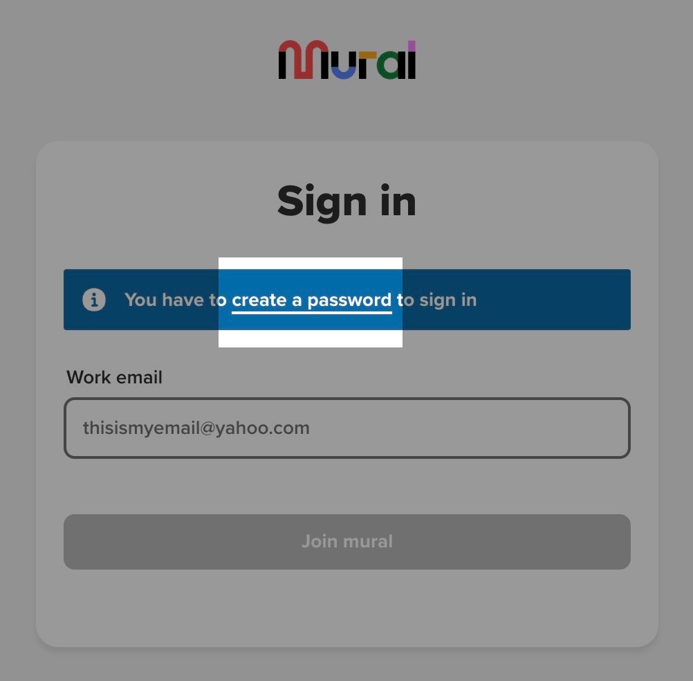 Sign up for a Mural account