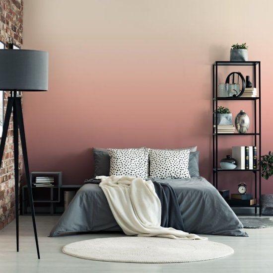 Ombre sunset wall colour 