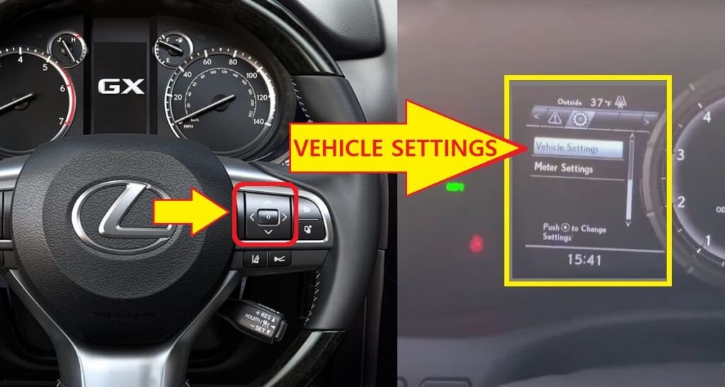 Lexus GX460 2016-2017-2018-2019-2020- 2021 Oil Reset - vehicle settings