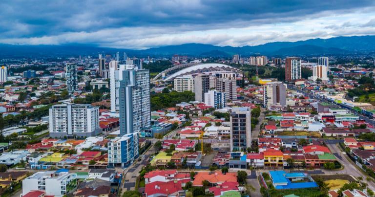 Vistas de San José, la capital de Costa Rica.