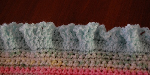 ruffle edge for blanket