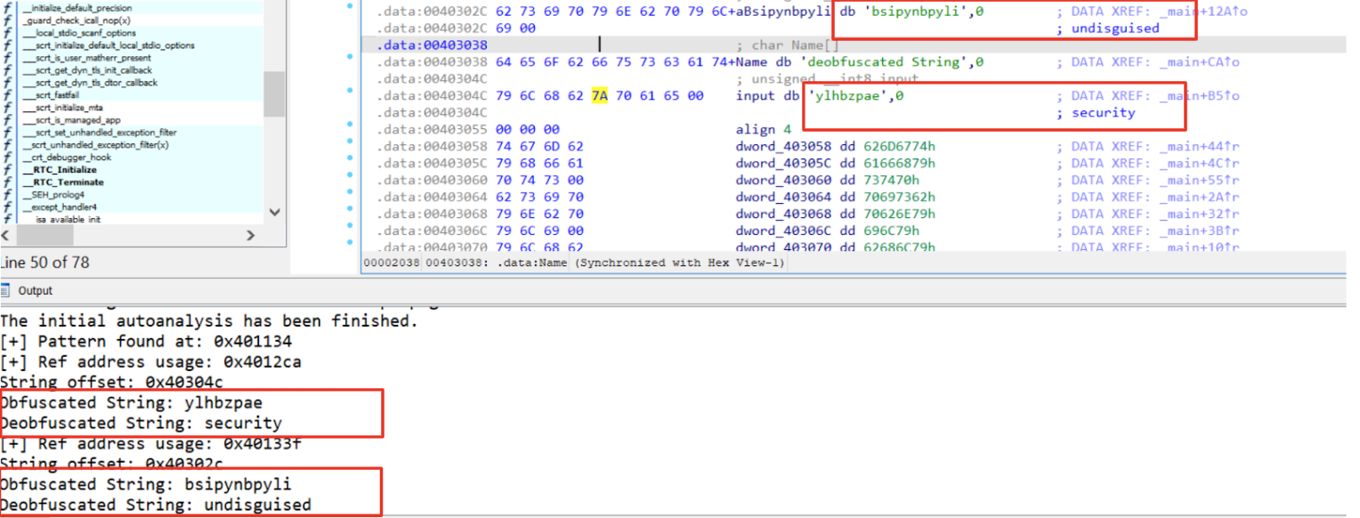 Figure 5 - Variable deobfuscated successfully