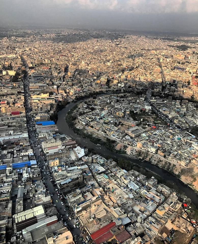 25 - Nalla Lai Twisting and Turning Through Densely Populated City of Rawalpindi - Photo Credits - The Dragon Flyer