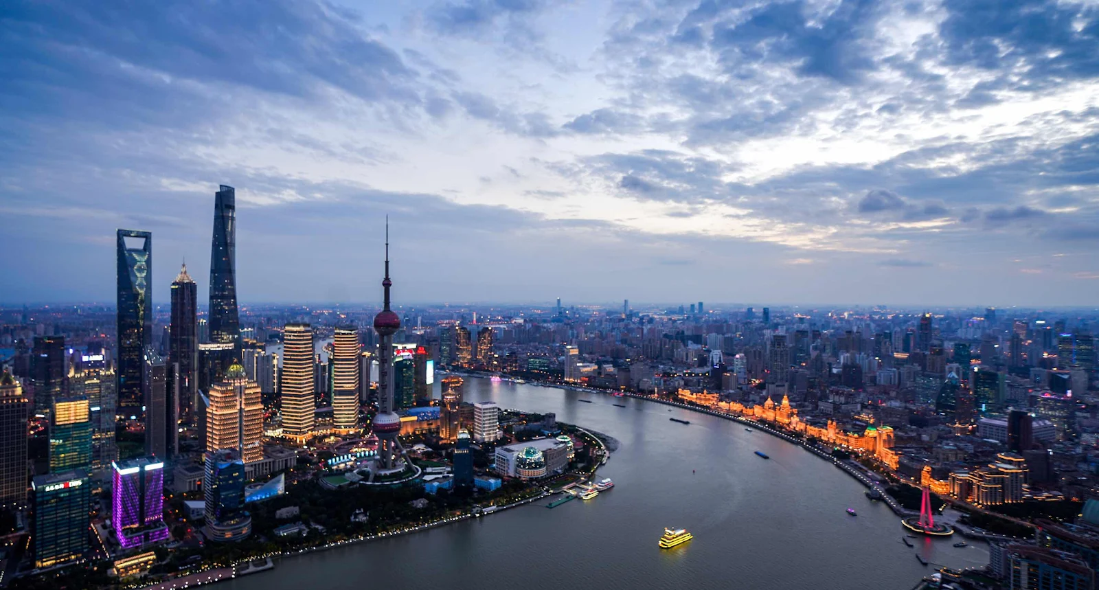 An aerial view of Shanghai. [Photo/Xinhua]