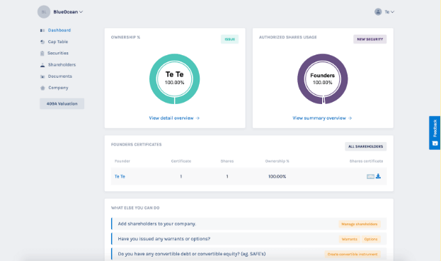 Eqvista Dashboard 