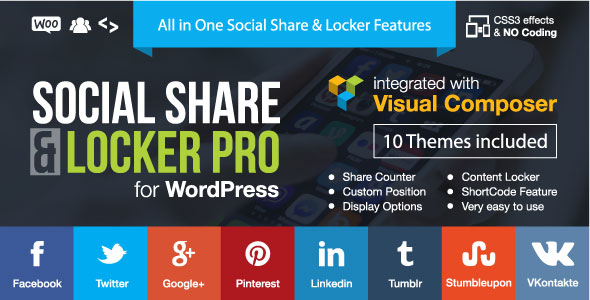Plugin WordPress Social Share & Locker Pro