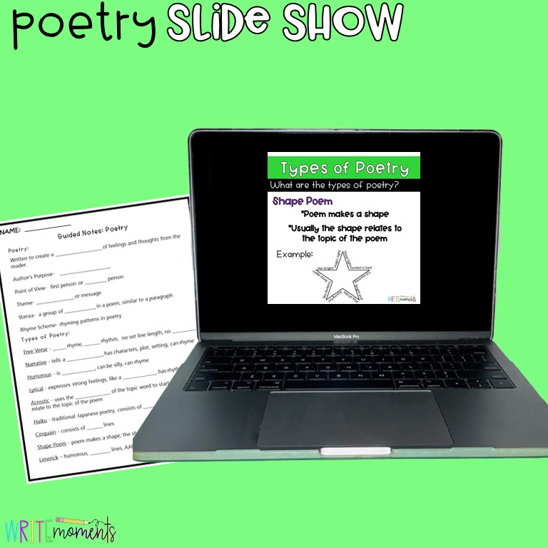 poetry notes for upper elementary