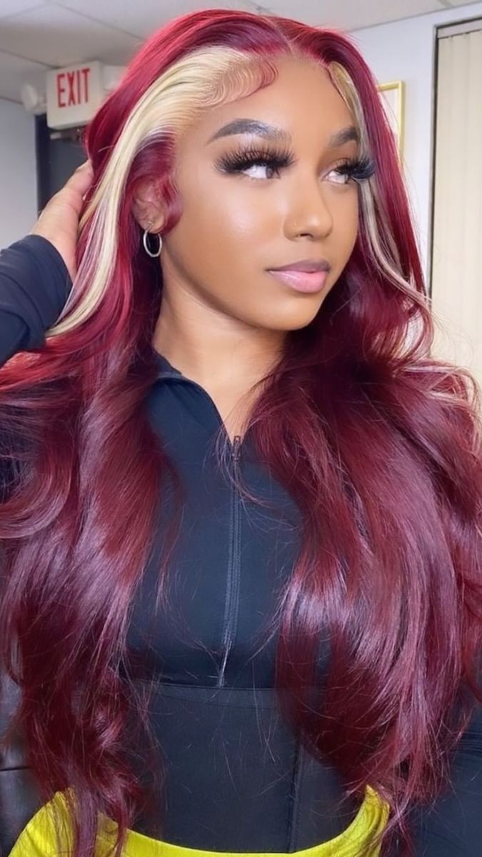 Burgundy with Highlights