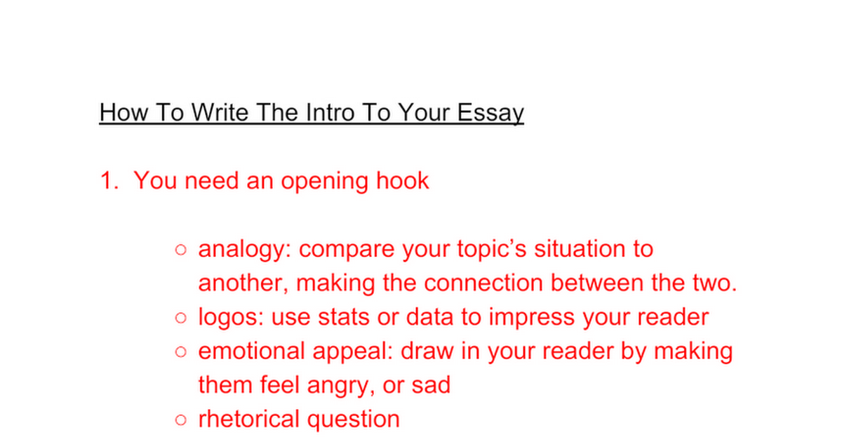 Essay Intro - Google Docs