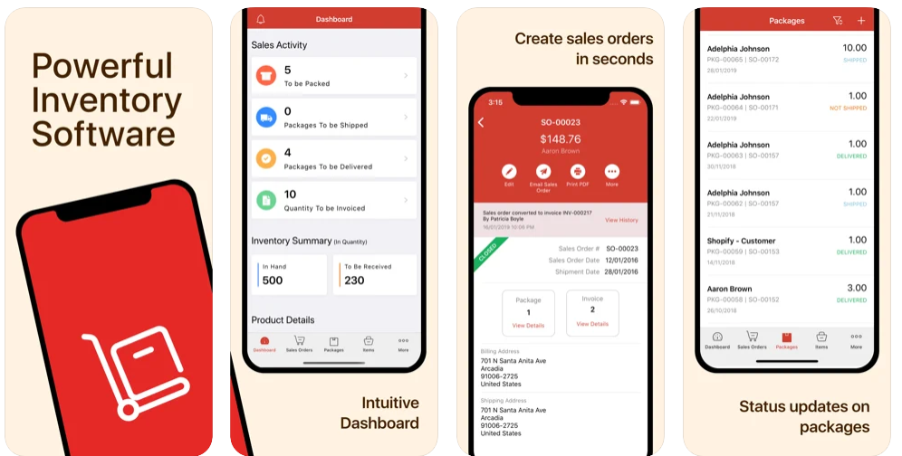 Zoho Inventory App